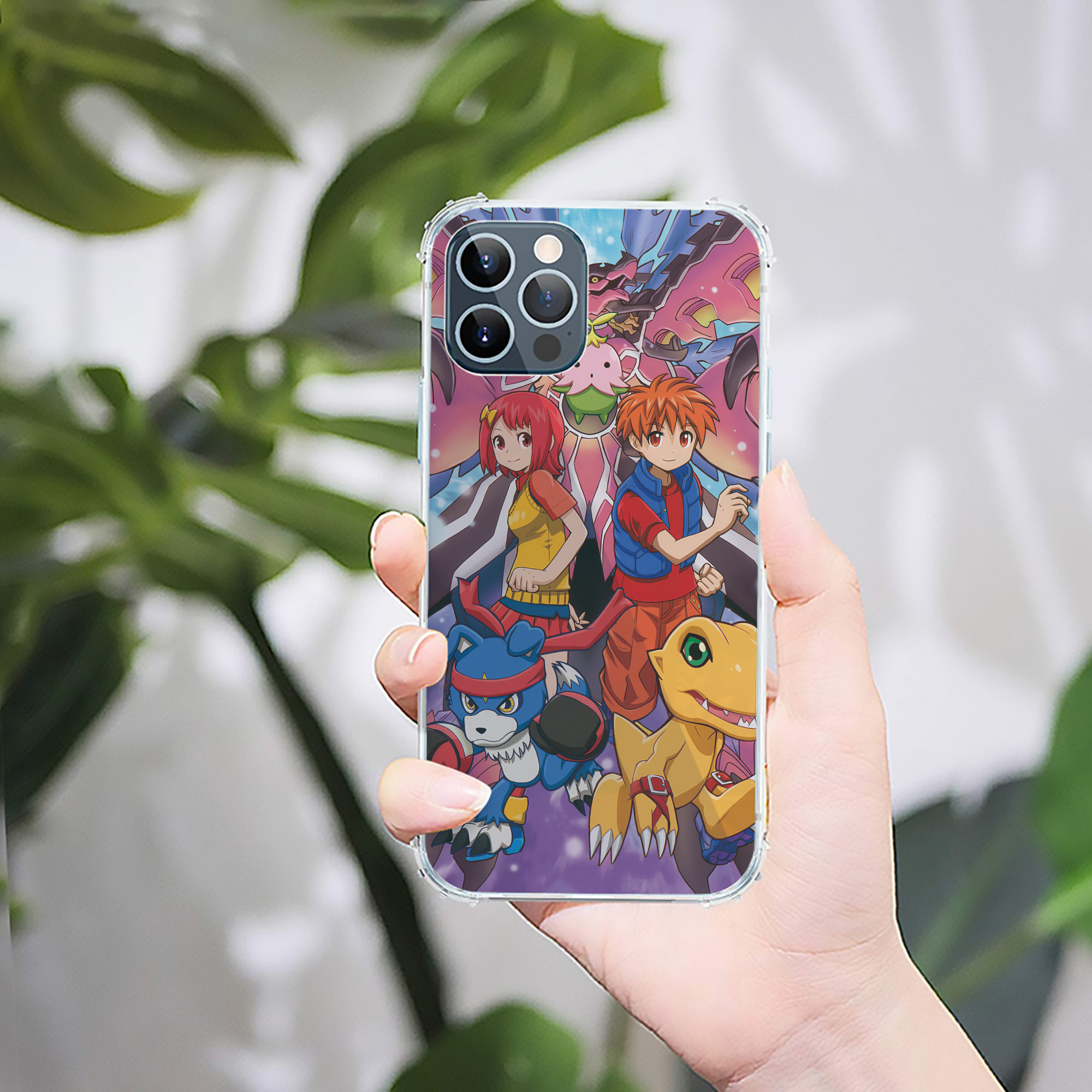 （画像用） Digimon デジタルモンスター/デジモン 【iPhone 12シリーズ対応】透明スマホケース（クリアソフトケース）